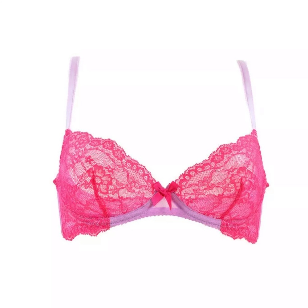 Agent Provocateur pink lace bra 34b Felicitia